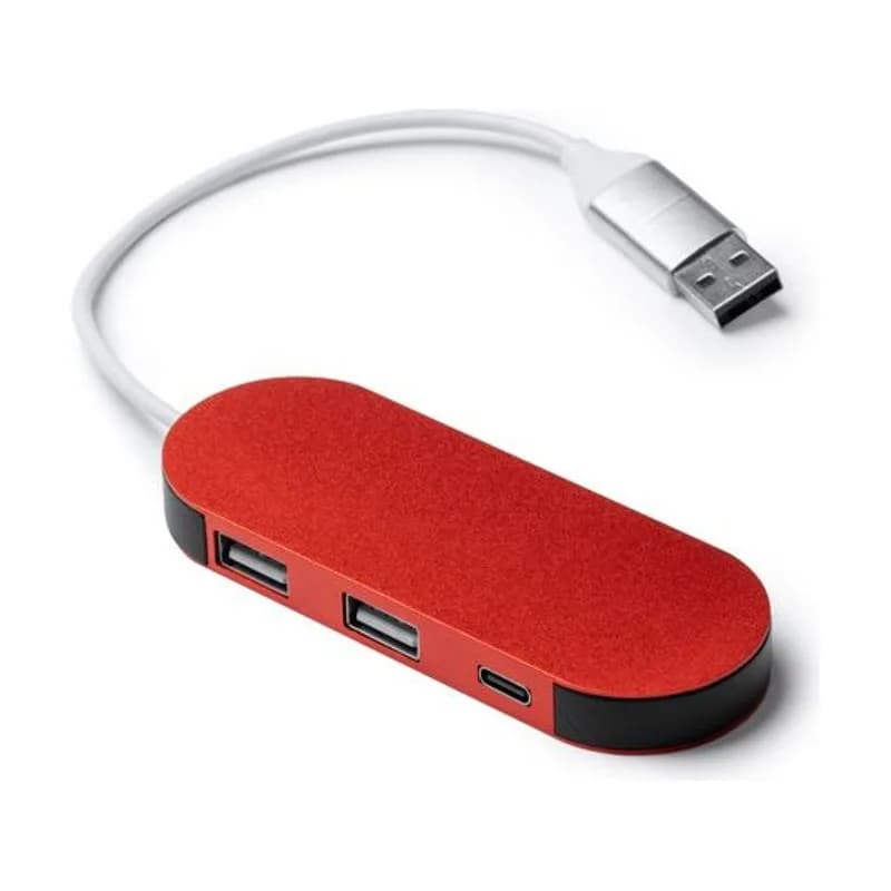 USB šakotuvas DORIAN — Raudona