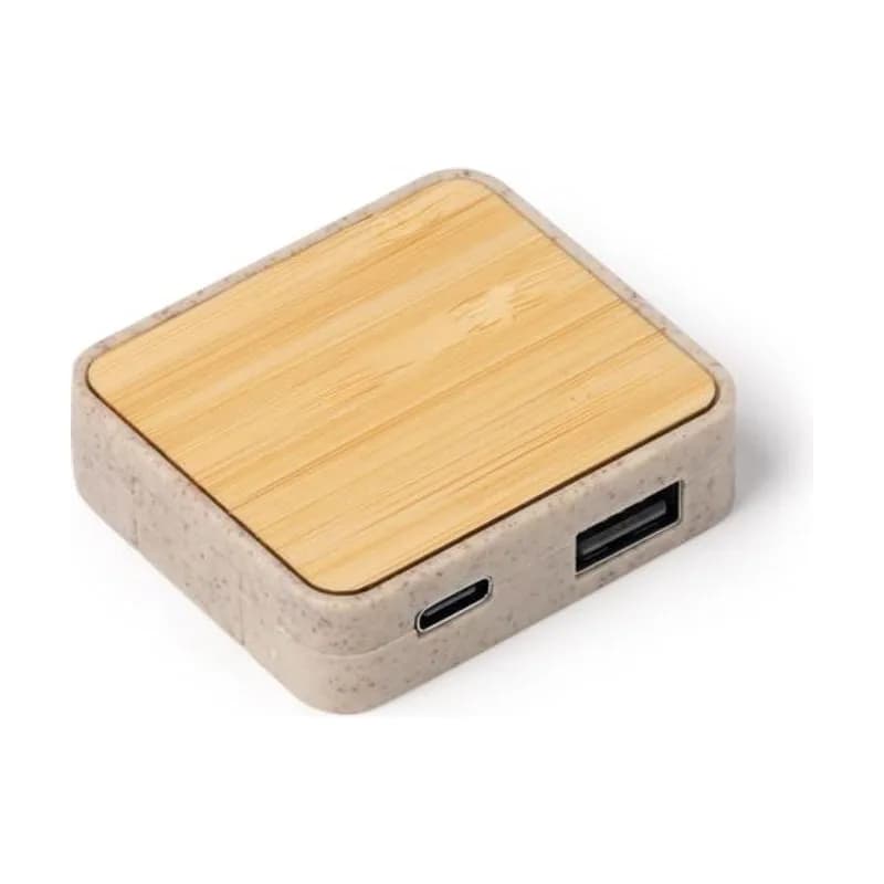 USB šakotuvas CLUNI — Smėlio spalva