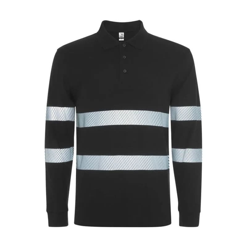 Polo marškinėliai Foran L/S — Juoda